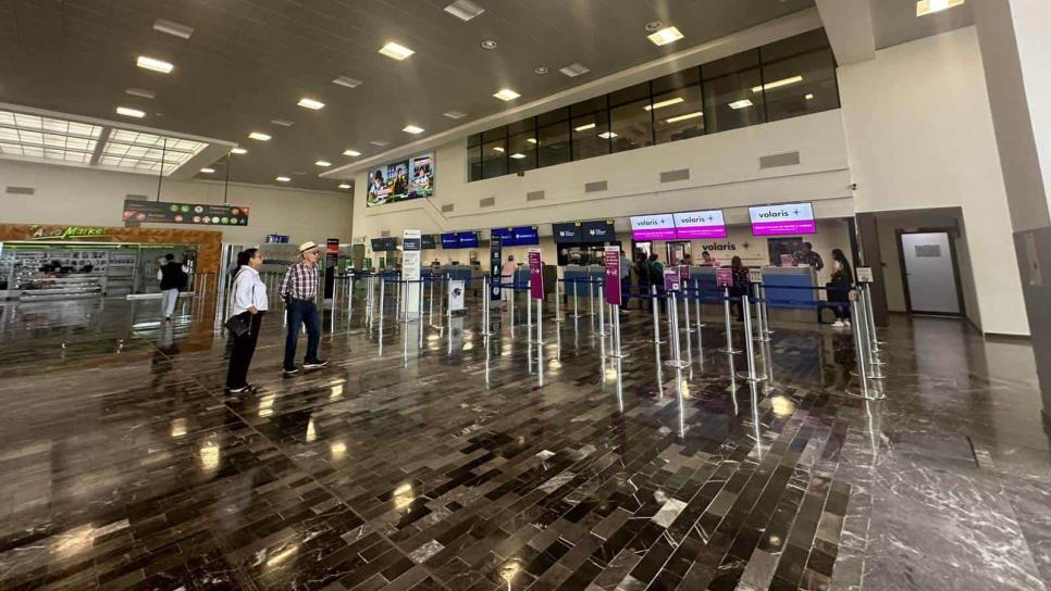 Aeropuerto de Los Mochis, con afectaciones en compra de boletos por apagón cibernético