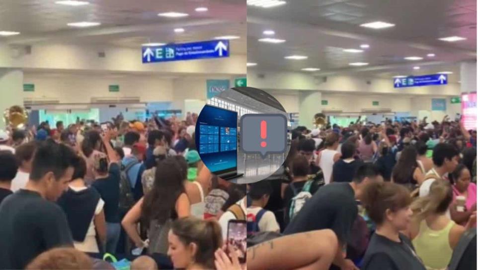 Tras caída de Microsoft, mexicanos cantan «Cielito Lindo» en aeropuerto colapsado / VIDEO