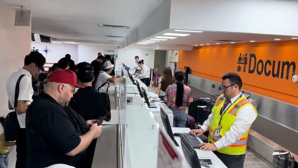 Tras 5 horas sin sistema por la caída de Microsoft, aerolíneas en Culiacán retoman sus check in en línea 