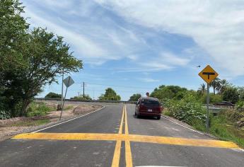 Hay nueva carretera en Ahome; Rocha Moya entrega obra que va de Goros II a la México 15