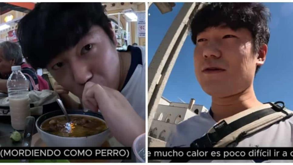 Coreano come gallina pinta en Sonora con un calor extremo y así fue su reacción | VIDEO