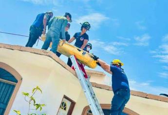 Joven sufre descarga eléctrica cuando trabajaba en techo de vivienda en Mazatlán