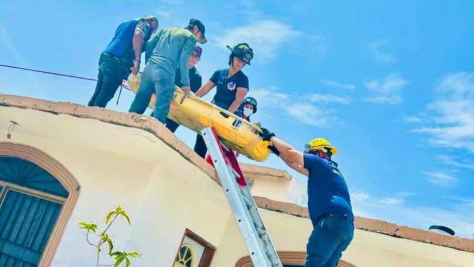 Joven sufre descarga eléctrica cuando trabajaba en techo de vivienda en Mazatlán