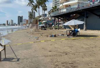 Asesinan de 5 balazos a turista en playas de Mazatlán; hay una mujer herida