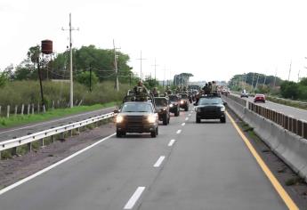 Arriban 600 militares para reforzar la seguridad en Culiacán tras fuerte ola de violencia