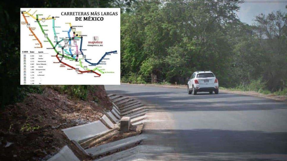 Esta es una de las carreteras más largas de México y pasa por Sonora, Sinaloa y llega a CDMX Esta es una de las carreteras más largas de México y pasa por Sonora, Sinaloa y llega a CDMX