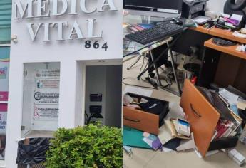 Roban clínica en el centro de Culiacán; se llevaron computadoras y otros objetos de valor