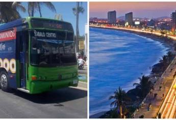 ¿Cuánto cuesta el pasaje del camión que atraviesa todo el malecón de Mazatlán?