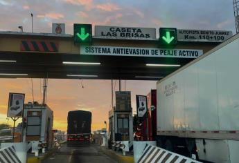 ¡Ya no te puedes volar la caseta! Instalan dobles barreras en casetas de cobro en Sinaloa