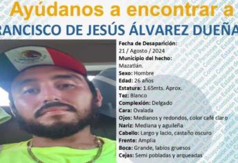 Familiares buscan a Francisco de Jesús, desprecio en Mazatlán el 21 de agosto 