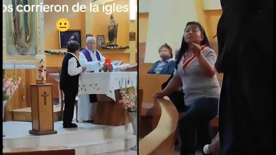 Sacerdote corre a mujer y a su bebé en plena misa, y todo sale mal  | VIDEO 