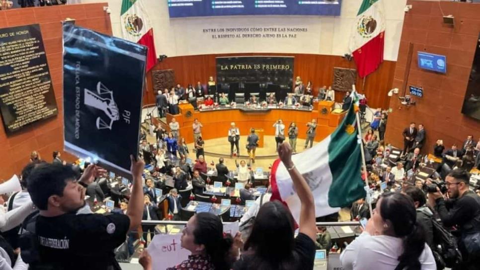 Reforma al Poder Judicial: “portazo” en el Senado, declaran receso ante manifestaciones