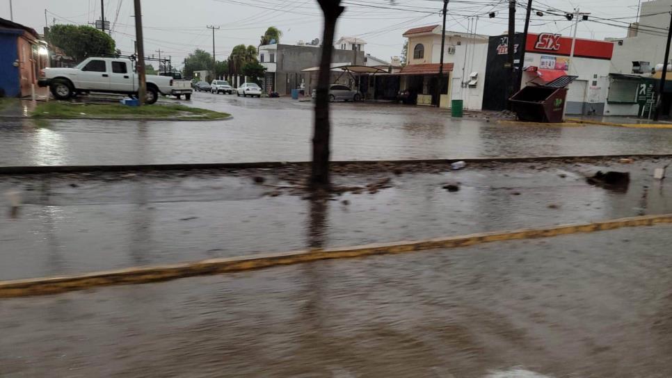 Estas avenidas de Los Mochis son las primeras que se inundan con una intensa lluvia