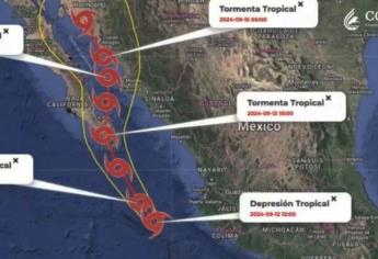 ¡Alerta Sinaloa! Se forma Tormenta Tropical Ileana en el Océano Pacífico