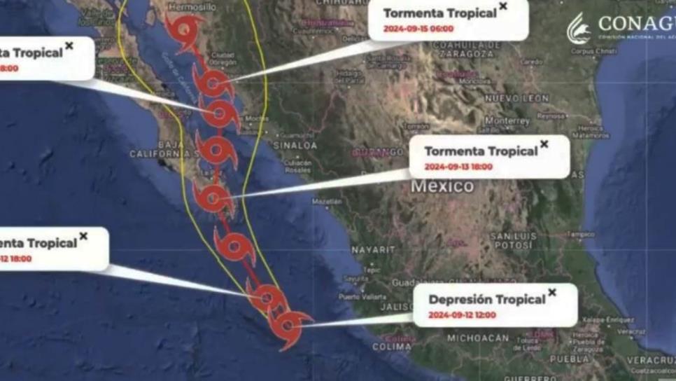 ¡Alerta Sinaloa! Se forma Tormenta Tropical Ileana en el Océano Pacífico