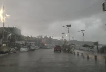 Tormenta Tropical Ileana deja intensas lluvias en Topolobampo, Ahome