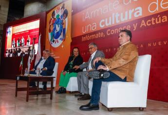 Enrique Inzunza asiste a lanzamiento de campaña del SNTE nacional “Ármate de valor por una cultura de paz”