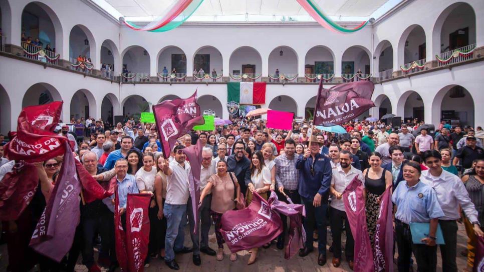 Rocha Moya y Gámez Mendívil arrancan pavimentación de 35 calles en Culiacán