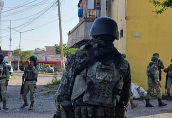 Militares aseguran un domicilio en la colonia Diaz Ordaz en Culiacán