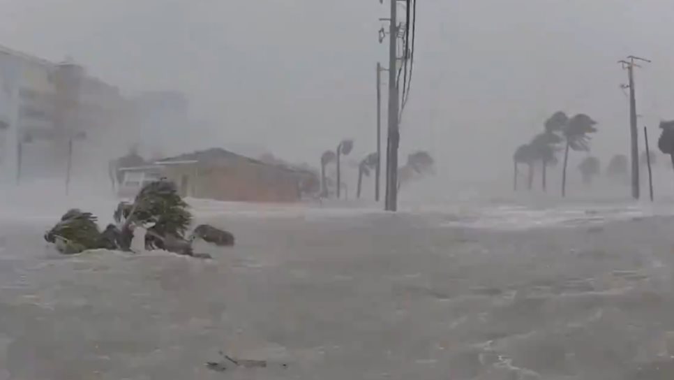 Huracán Helene impacta en Florida como categoría 4