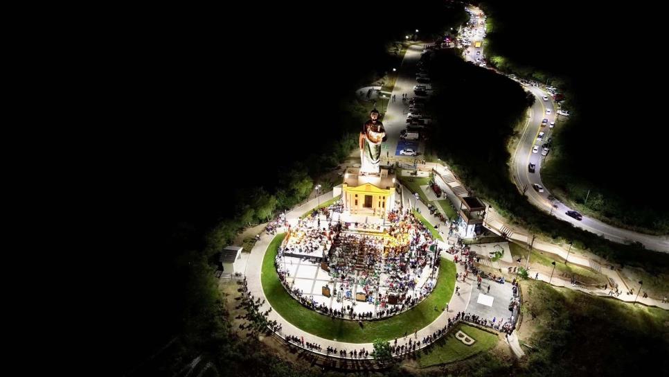 Parque Mirador Badiraguato, con su monumental San Judas, celebra su primer aniversario