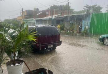 Se cumple el pronóstico, fuertes lluvias llegan al sur de Sinaloa este sábado 