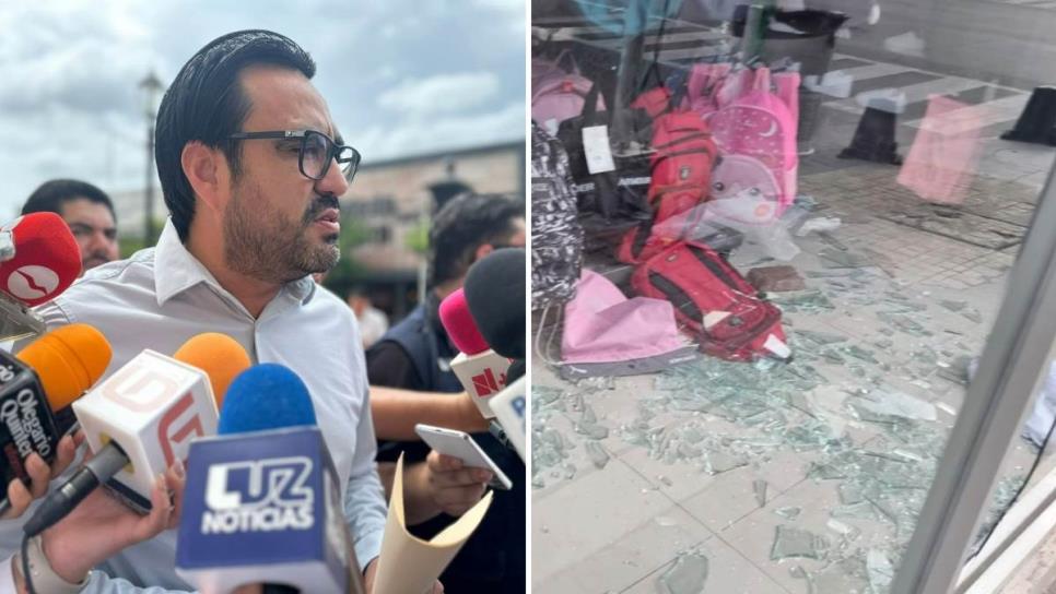 25 comercios han sido vandalizados en Culiacán: Alcalde Juan de Dios Gámez Mendívil