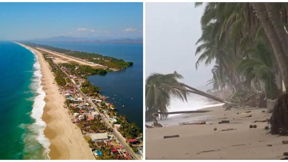 Esta playa “desapareció” en México por el paso del huracán John, ¿cuál es?