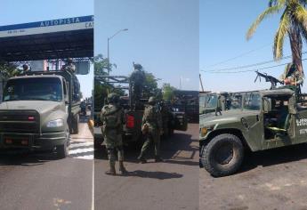 Arriban a Culiacán 200 militares para reforzar la seguridad