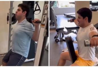 Así va Alfredo Olivas en el gym, se aplica en el reto de Beto Sierra | VIDEO