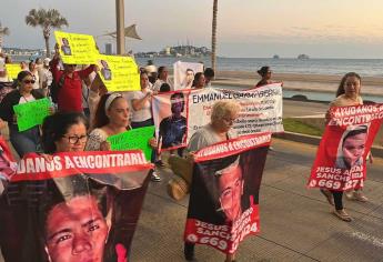 Con gritos y pancartas, familiares de desaparecidos en Mazatlán exigen la pronta aparición de sus seres queridos