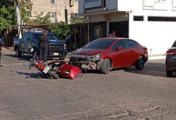 Motociclista termina lesionado al ser embestido por el conductor de un vehículo