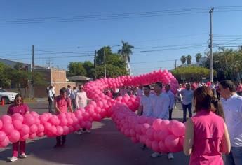 Con Caminata Rosa Ahome conmemora lucha contra el cáncer de mama