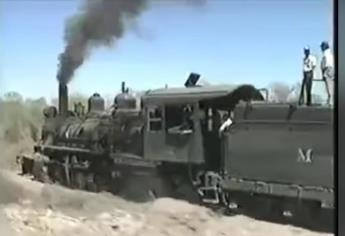 Tren cañero; así entraba al Ingenio en los mejores años de la siembra de caña en Los Mochis