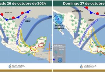 Clima en Sinaloa para este fin semana: este es el pronóstico del 26 al 28 de octubre