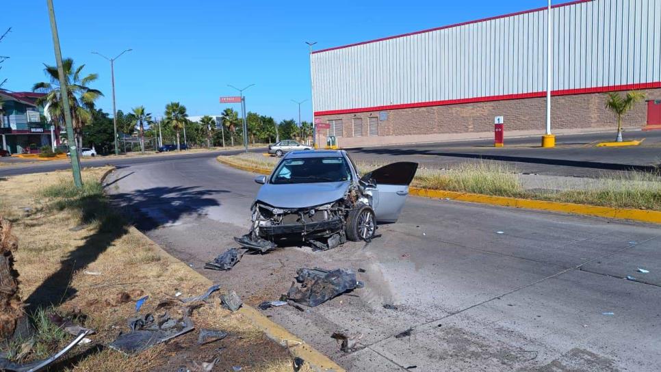 Inspector de transporte público herido en accidente en Culiacán