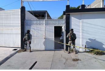 Elementos del Ejército aseguran bodega en la colonia Rafael Buelna