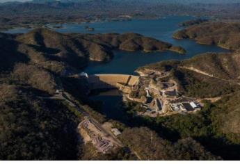 Así luce la Presa Picachos en el sur de Sinaloa la única que se mantuvo con agua en la sequía