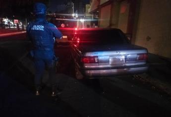 Policías estatales recuperan vehículo robado hace un mes en Culiacán