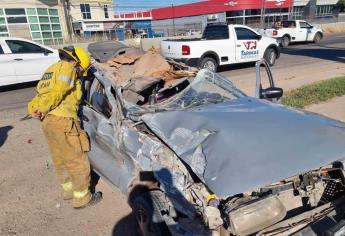 Bombero de Culiacán resulta herido al accidentarse en el Campo El Diez