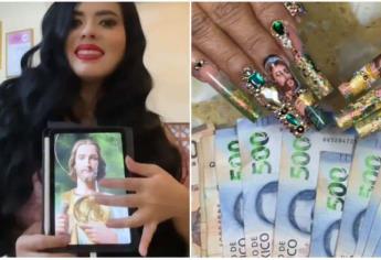 Uñas de 11 mil pesos de San Judas Tadeo causan sensación en redes sociales | VIDEO