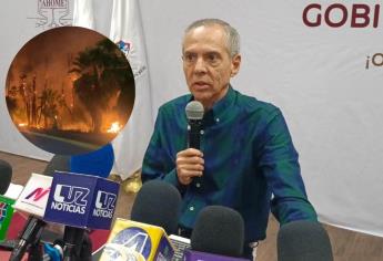 Nosotros no estamos para limpiar ni cuidar terrenos particulares, Gerardo Vargas ante incendio de palmas en Los Mochis