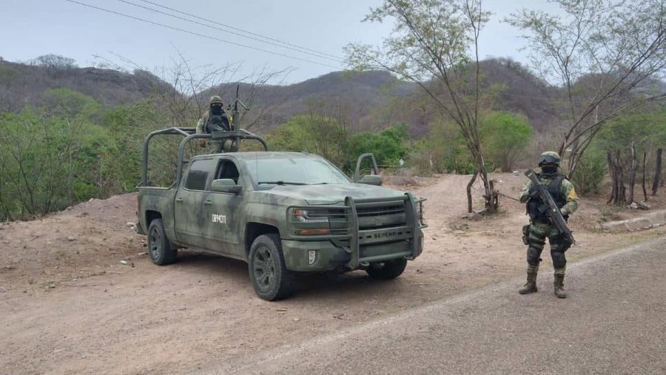 Fuerte movilización militar provoca reporte de enfrentamiento en La Palma, sindicatura de El Salado