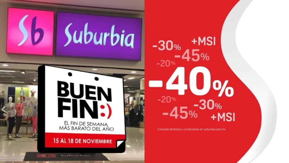 ¿Cuándo es el Buen Fin en Suburbia y que ofertas habrá?