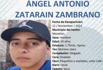 Desaparece en Mazatlán el joven Ángel Antonio