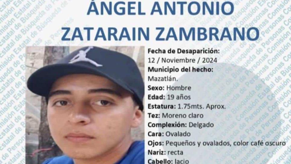 Desaparece en Mazatlán el joven Ángel Antonio