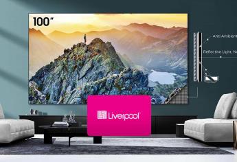 Liverpool remata pantalla de 100 pulgadas con un descuento del 50%