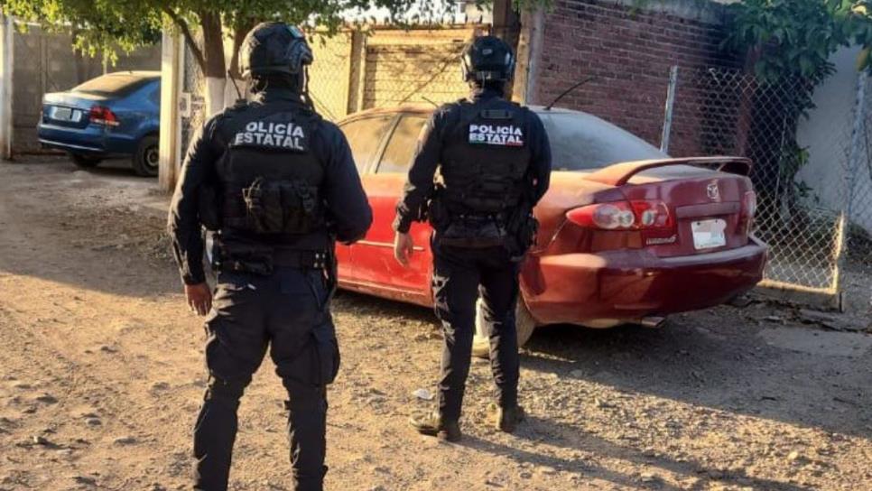 Policías recuperan automóvil con reporte de robo en la colonia Toledo Corro, al sur de Culiacán