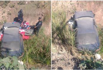 Joven termina con fracturas al caer a un dren agrícola en la 300 de Guasave