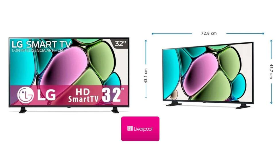 Liverpool pone a mitad de precio smart TV LG con Inteligencia Artificial